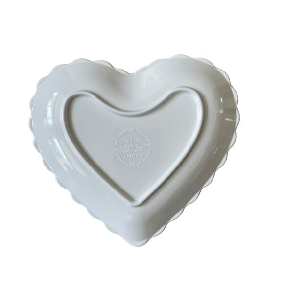Halloween Heart Shaped Pumpkin Melamine Appetizer Plates 7x6 Set of 4 BOO New - Picture 10 of 11
